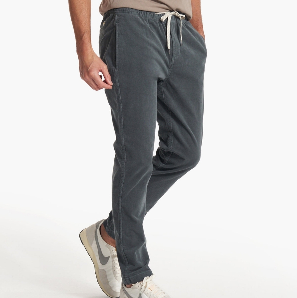 Vuori Optimist Pants Corduroy Gray Blue.